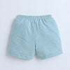 BUMZEE Red & Sea Green Boys Shorts Pack Of 2