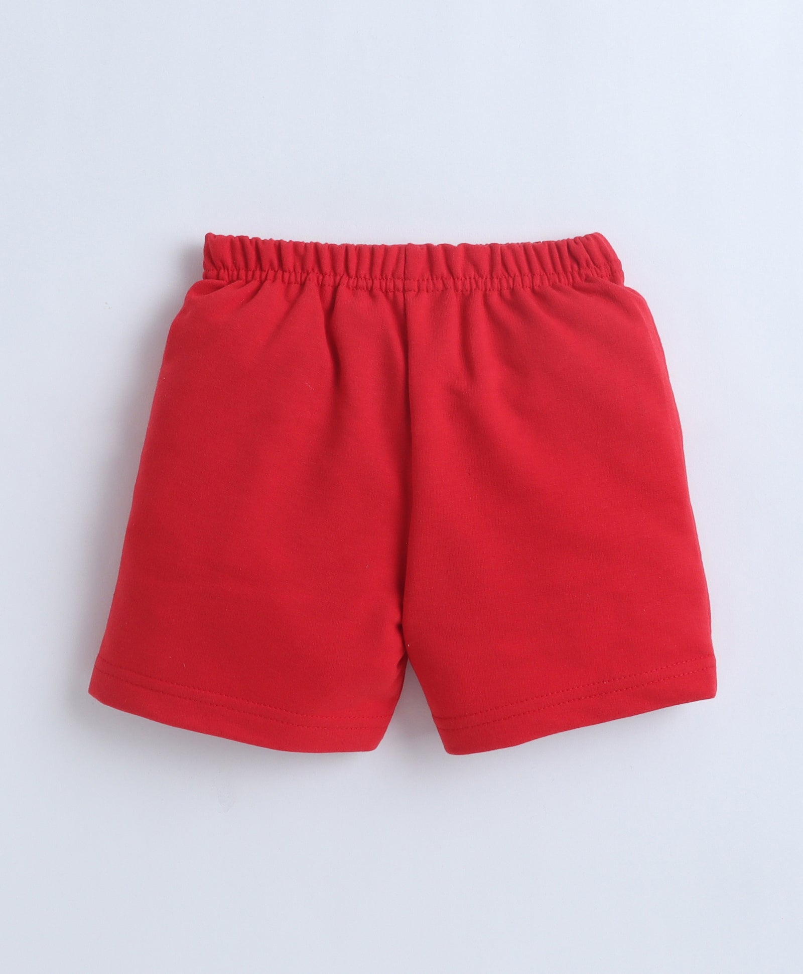 BUMZEE Red & Sea Green Boys Shorts Pack Of 2