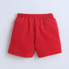 BUMZEE Red & Sea Green Boys Shorts Pack Of 2