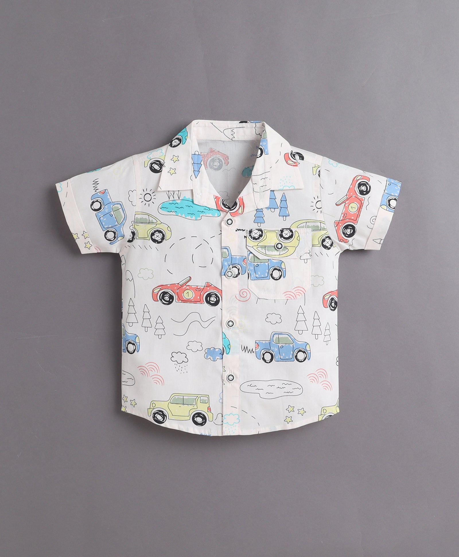 Soft Cotton Shirt & Short Set – Easy Everyday Outfit for Boys | Bumzee