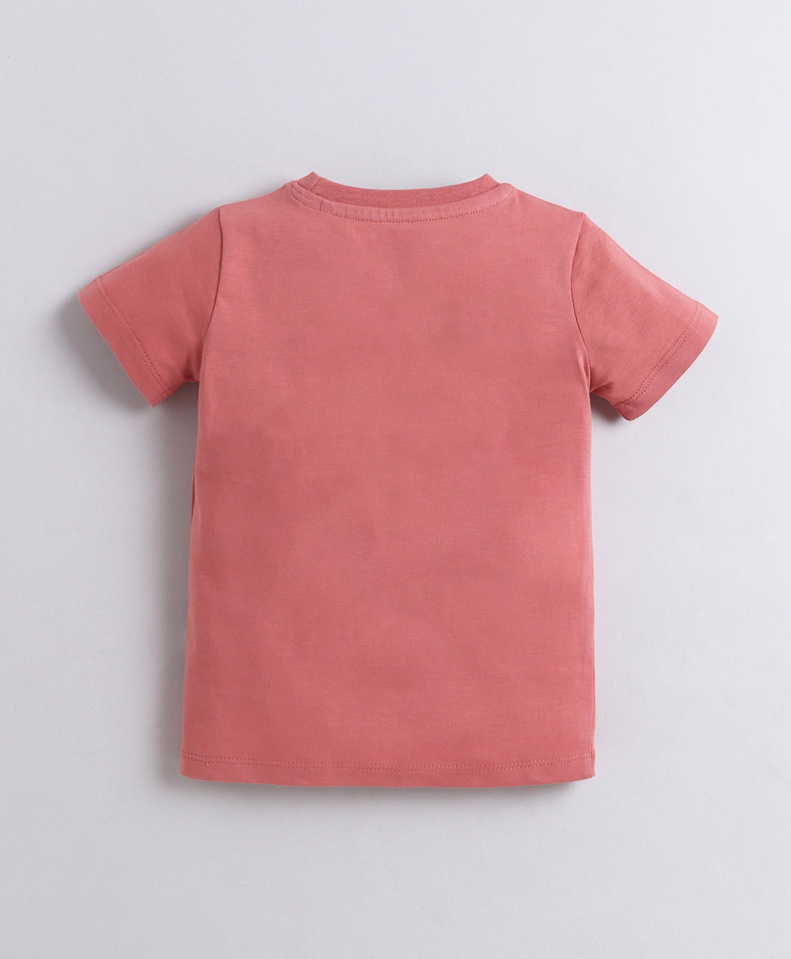 BUMZEE Beige & Brick Red Boys Half Sleeves Cotton T-Shirts Pack Of 2