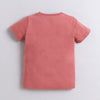 BUMZEE Beige & Brick Red Boys Half Sleeves Cotton T-Shirts Pack Of 2