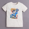 BUMZEE Beige & Navy Boys Half Sleeves Cotton T-Shirts Pack Of 2