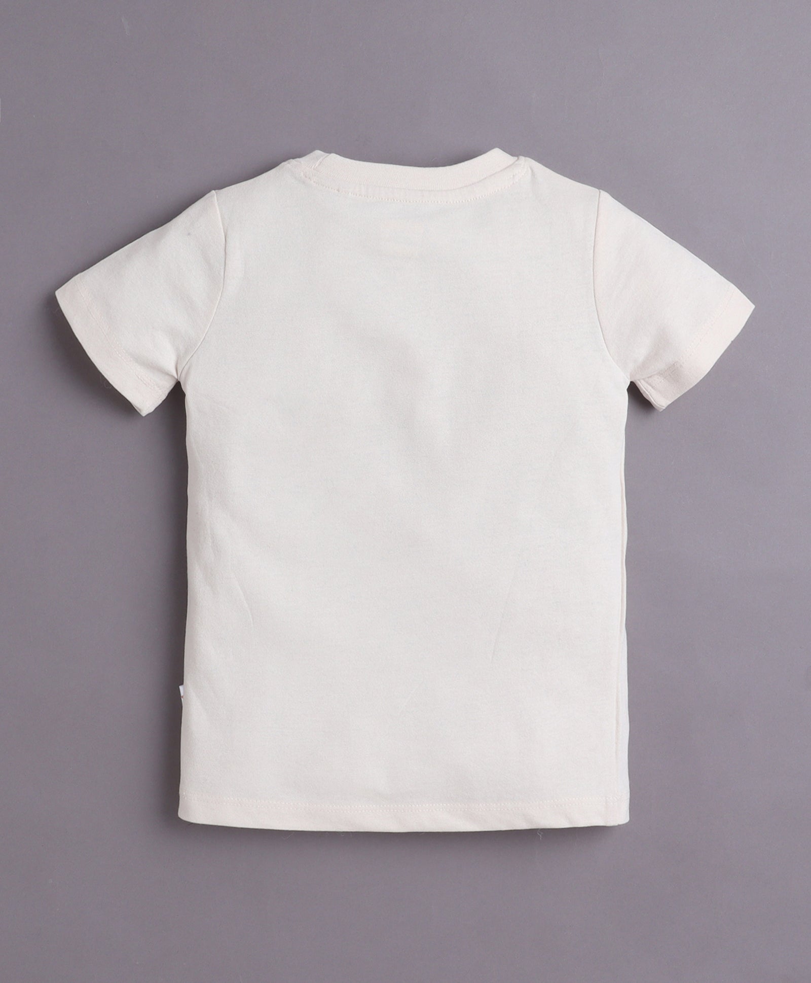 BUMZEE Beige & Navy Boys Half Sleeves Cotton T-Shirts Pack Of 2