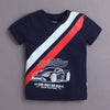 BUMZEE Beige & Navy Boys Half Sleeves Cotton T-Shirts Pack Of 2