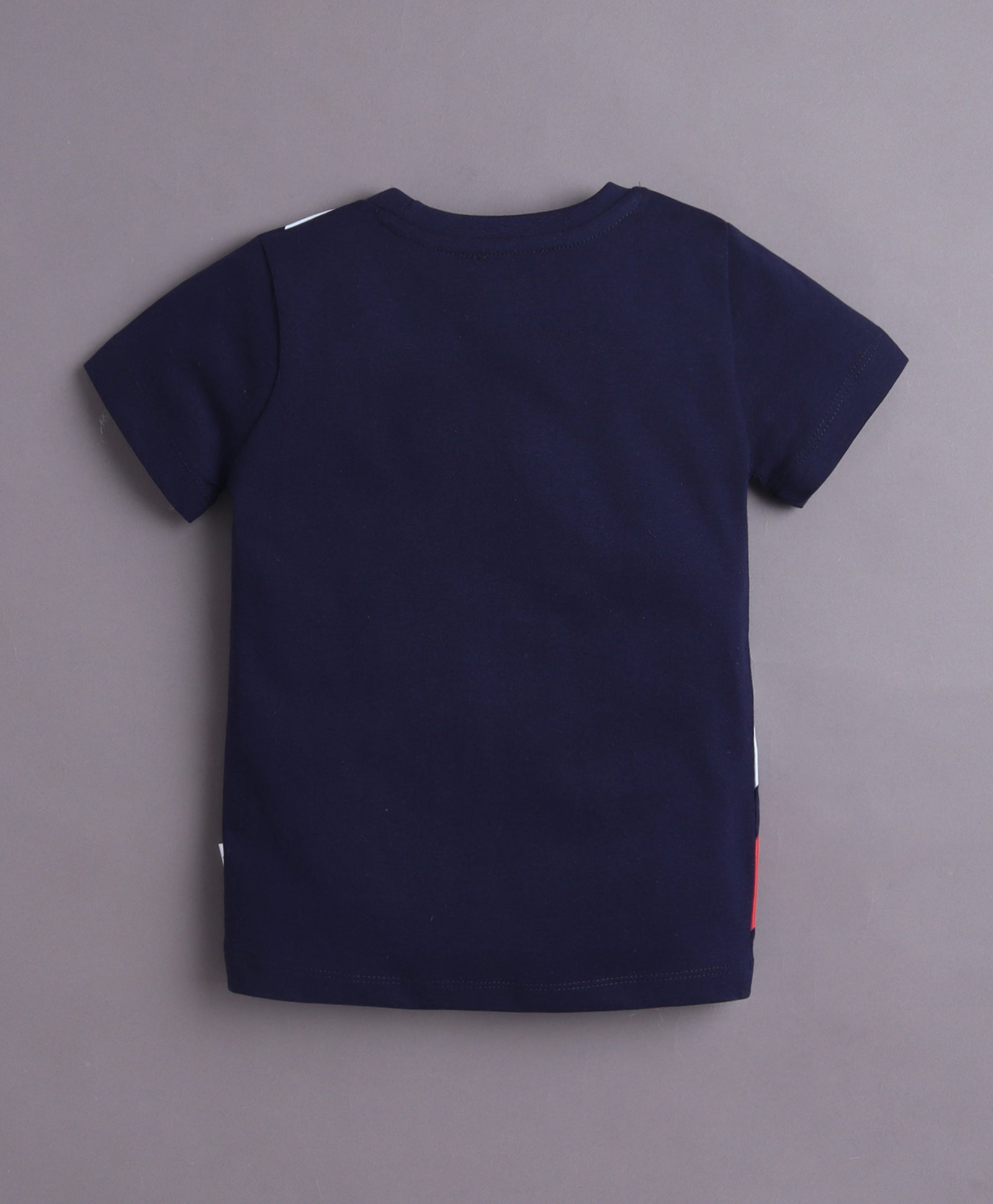 BUMZEE Beige & Navy Boys Half Sleeves Cotton T-Shirts Pack Of 2