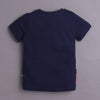 BUMZEE Beige & Navy Boys Half Sleeves Cotton T-Shirts Pack Of 2