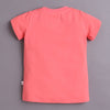 BUMZEE Purple & Coral Girls Half Sleeves Cotton T-Shirts Pack Of 2