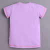 BUMZEE Purple & Coral Girls Half Sleeves Cotton T-Shirts Pack Of 2