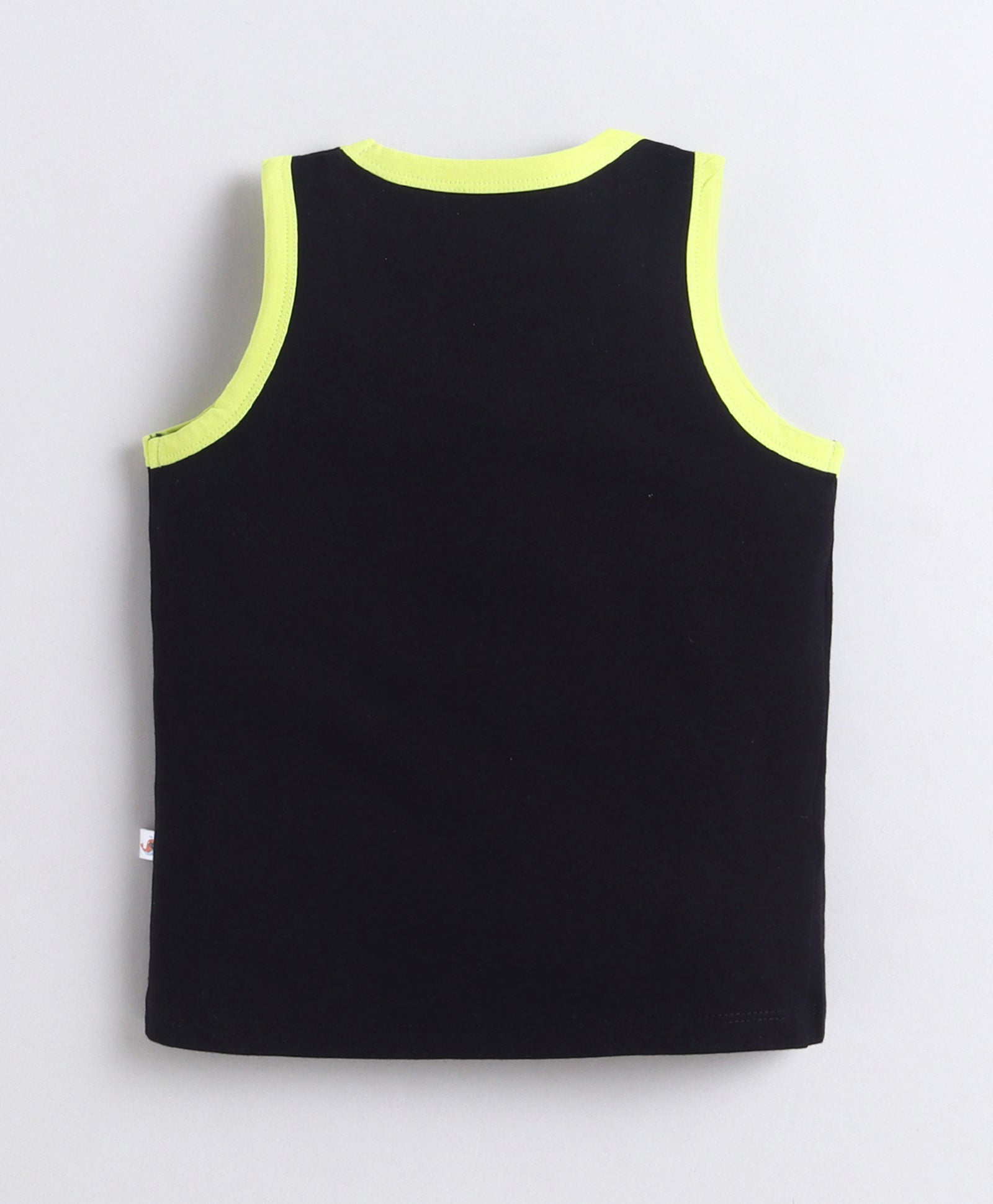 BUMZEE Black & Grey Boys Sleeveless Cotton T-Shirts Pack Of 2