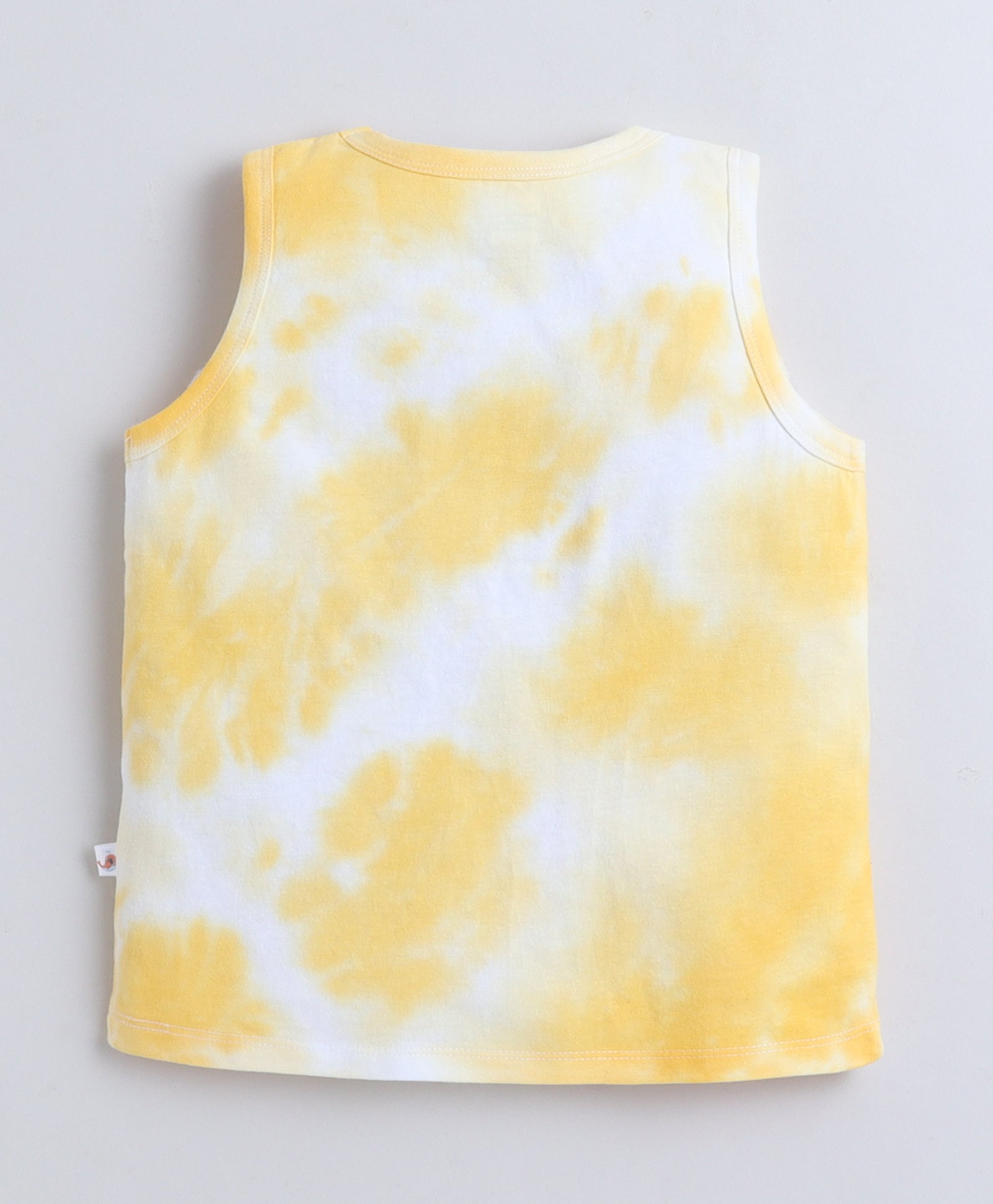 BUMZEE Blue & Yellow Boys Sleeveless Cotton T-Shirts Pack Of 2