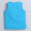 BUMZEE Blue & Yellow Boys Sleeveless Cotton T-Shirts Pack Of 2