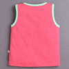 BUMZEE Green & Pink Girls Sleeveless Cotton T-Shirts Pack Of 2