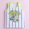 BUMZEE White & Black Boys Sleeveless T-Shirt & Short Set