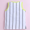 BUMZEE White & Black Boys Sleeveless T-Shirt & Short Set