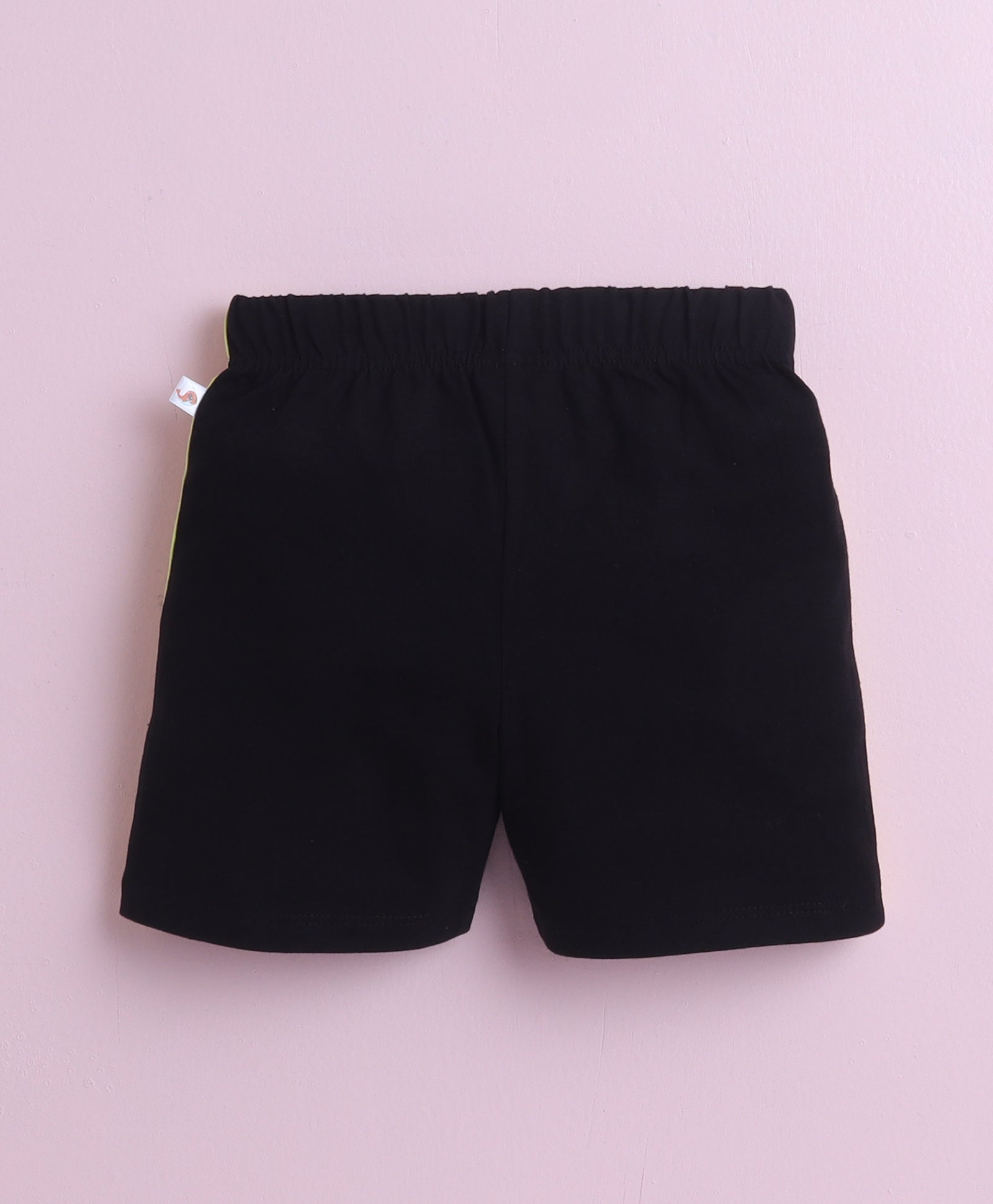 BUMZEE White & Black Boys Sleeveless T-Shirt & Short Set