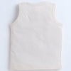 BUMZEE Yellow & Beige Boys Sleeveless T-Shirt & Short Set