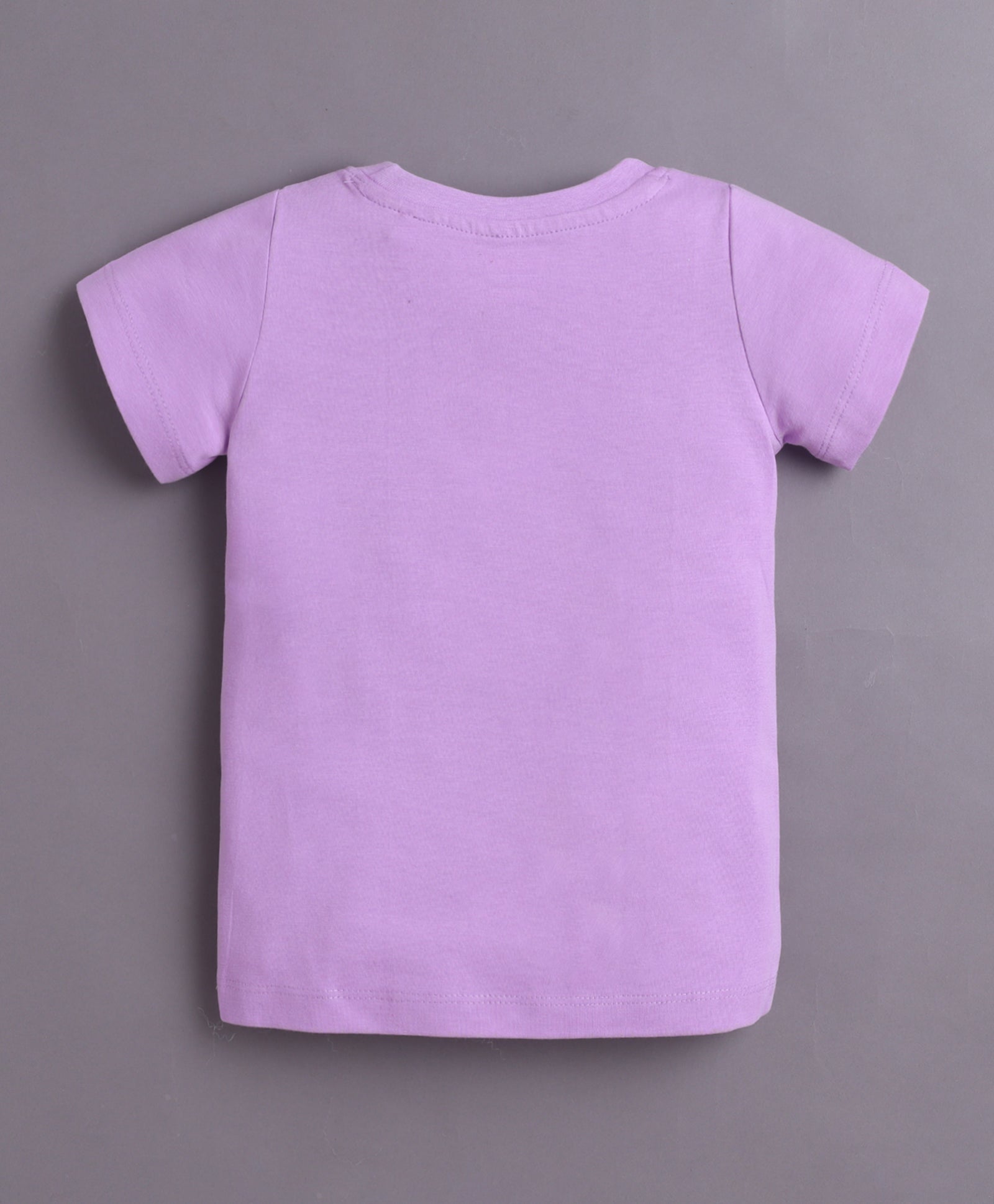 BUMZEE Purple & Coral Girls Half Sleeves T-Shirt & Short Set