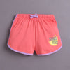 BUMZEE Purple & Coral Girls Half Sleeves T-Shirt & Short Set