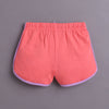 BUMZEE Purple & Coral Girls Half Sleeves T-Shirt & Short Set