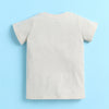 Beige & Pink Girls Half Sleeves T-Shirt & Short Set