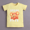 BUMZEE Yellow & Purple Girls Half Sleeves T-Shirt & Short Set