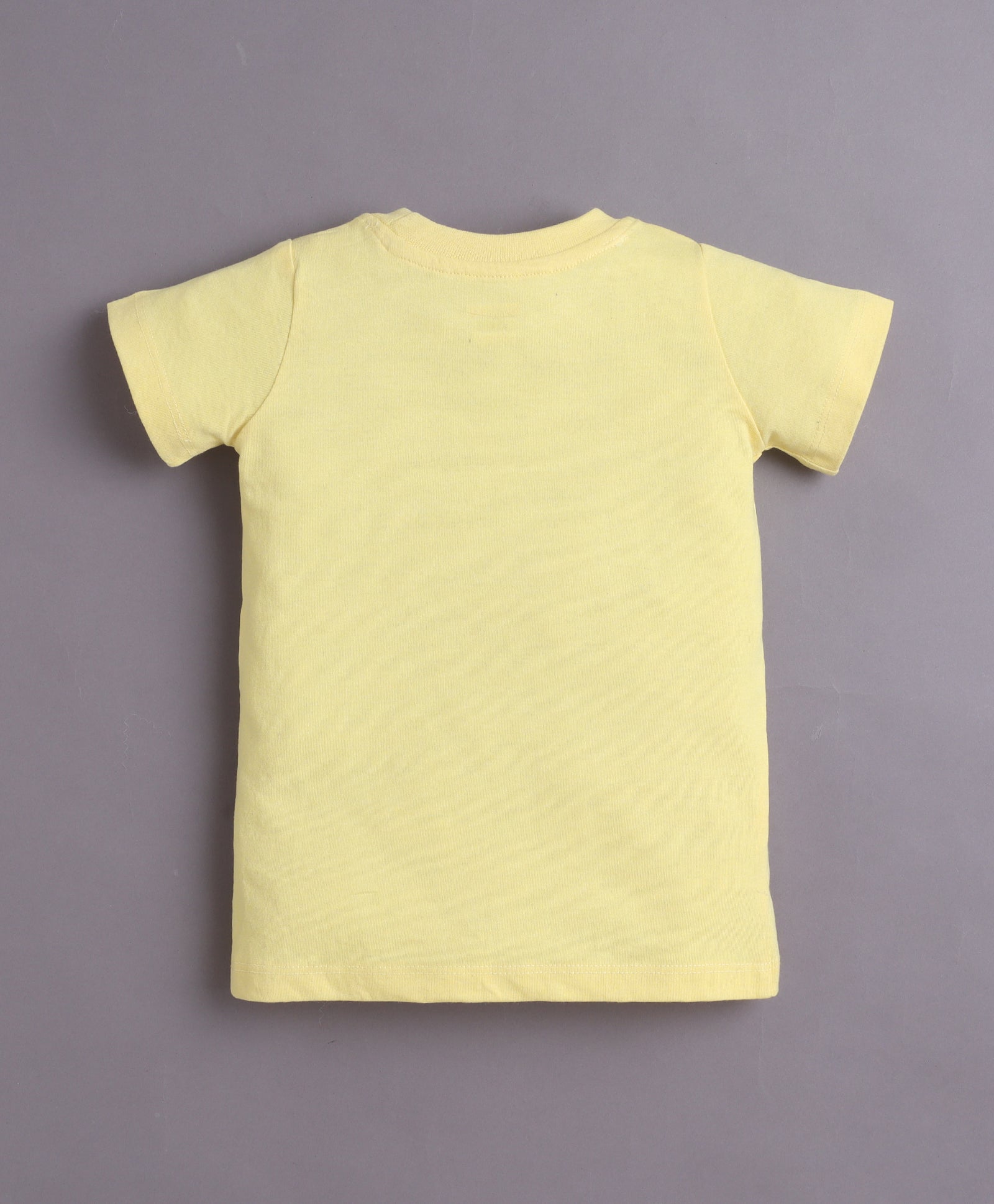 BUMZEE Yellow & Purple Girls Half Sleeves T-Shirt & Short Set