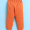 Beige & Orange Boys Full Sleeves Cotton T-Shirt & Pyjama Set