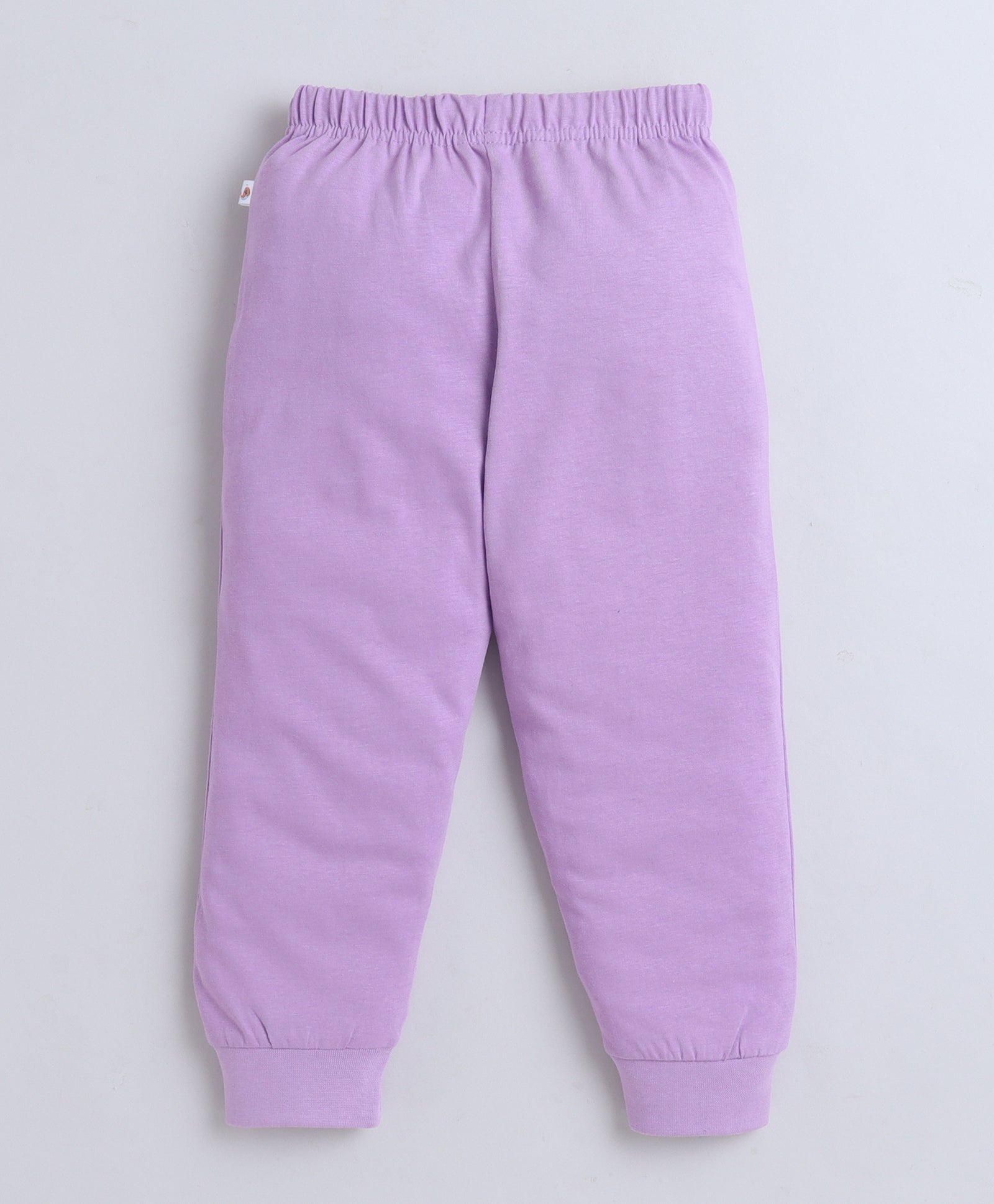 Lilac Girls Full Sleeves Cotton T-Shirt & Pyjama Set