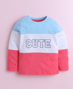 Bumzee Pink & Multi Graphic Print T-Shirt & Pyjama Set, Full Sleeves, 100% Cotton