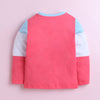 Pink & Multi Girls Full Sleeves Cotton T-Shirt & Pyjama Set