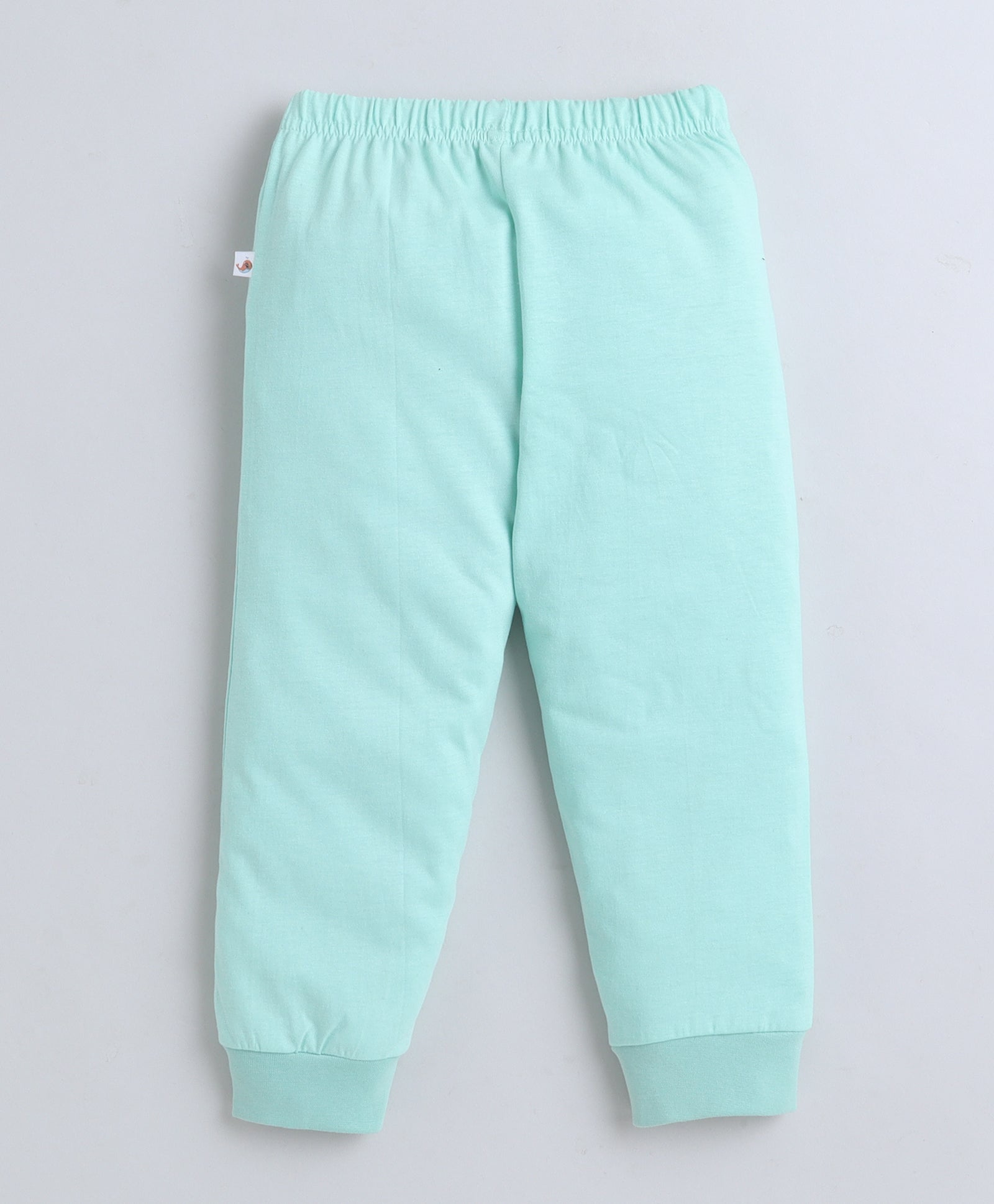 Green Girls Full Sleeves Cotton T-Shirt & Pyjama Set