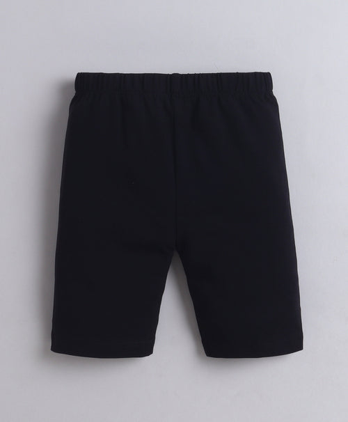 Black Girls Cotton Cycling Short Pack of 3