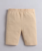 Bumzee Beige Cycling Shorts, Pack of 3, 100% Cotton