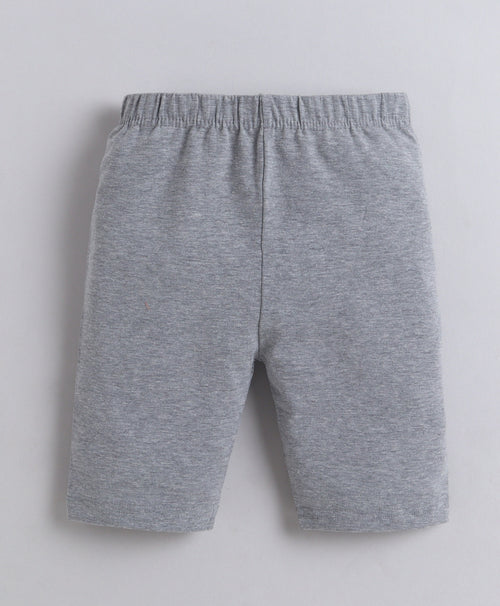 Girls 100% Cotton Solid Cycling Shorts for Everyday Comfort - Grey & Navy