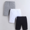 Grey & Black Girls Cotton Cycling Short Pack of 3