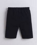 Bumzee Grey & Black Cycling Shorts, Pack of 3, 100% Cotton