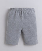 Bumzee Grey & Black Cycling Shorts, Pack of 3, 100% Cotton