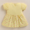 Yellow Girls Half Sleeves Frock / Dress