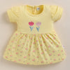 Yellow Girls Half Sleeves Frock / Dress