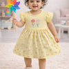 Yellow Girls Half Sleeves Frock / Dress