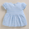 Sky Blue Girls Half Sleeves Frock / Dress