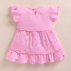 Pink Girls Half Sleeves Frock / Dress