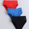 Red & Black Boys Compact Cotton Briefs Pack of 3