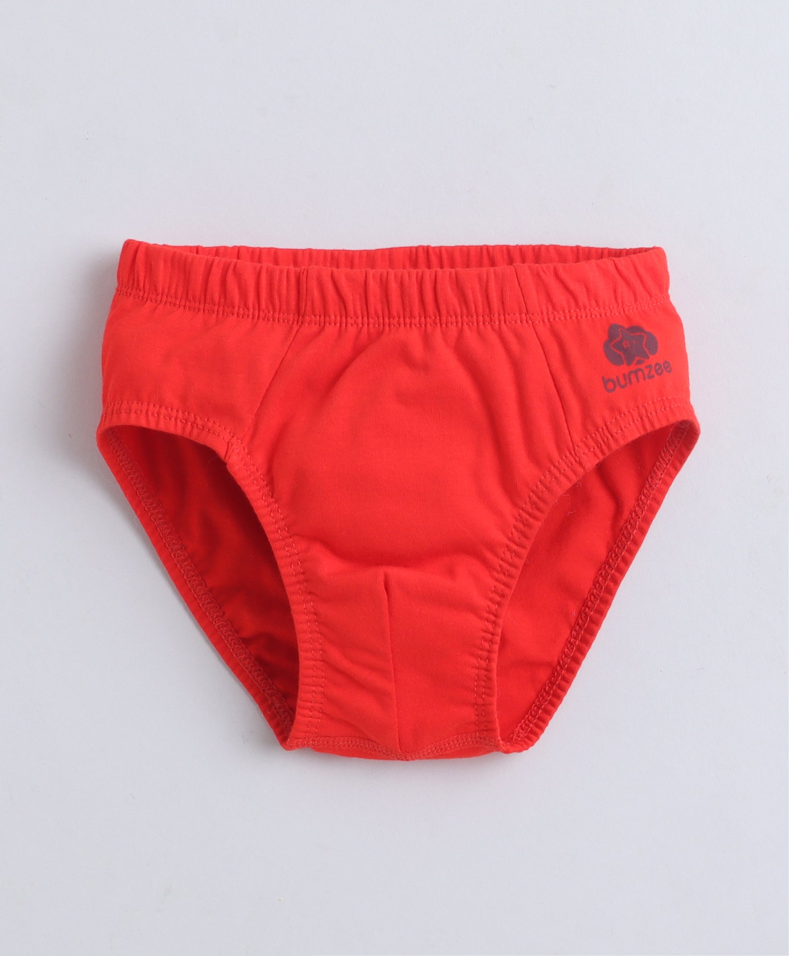 Red & Grey Boys Compact Cotton Briefs Pack of 3