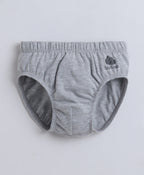 Bumzee Red & Grey Briefs, Pack of 3, Compact Cotton