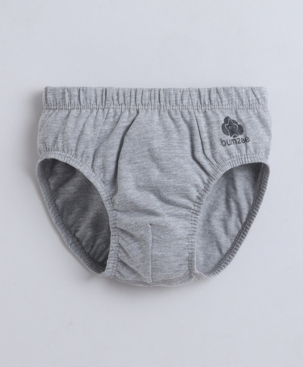 Bumzee Red & Grey Briefs, Pack of 3, Compact Cotton