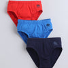 Blue & Navy Boys Compact Cotton Briefs Pack of 3