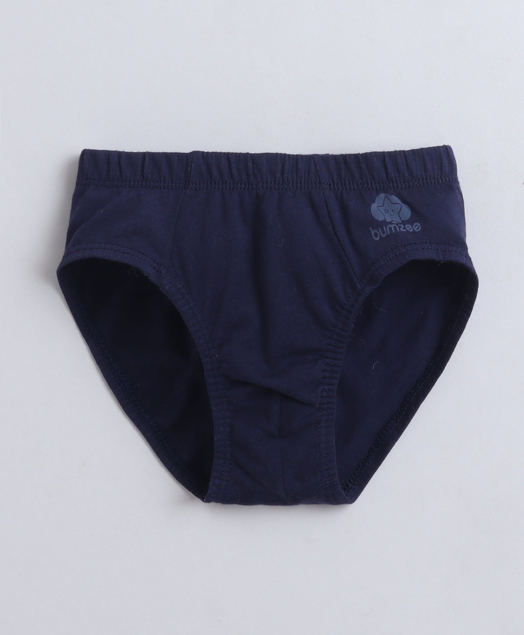 Bumzee Blue & Navy Briefs, Pack of 3, Compact Cotton