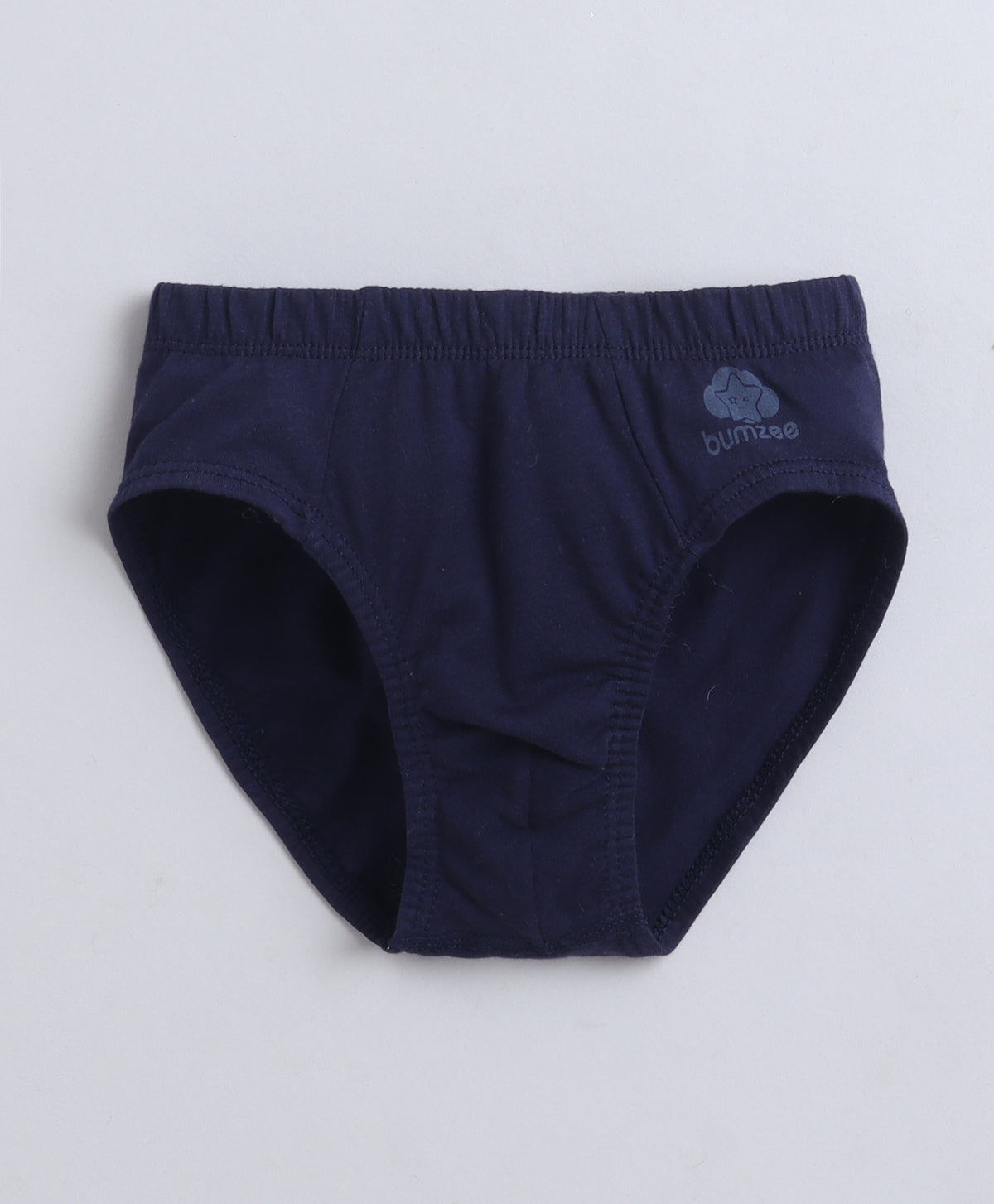 Bumzee Blue & Navy Briefs, Pack of 3, Compact Cotton